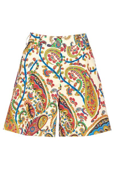 Etro Paisley Printed Shorts