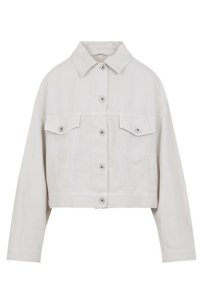 Brunello Cucinelli Long Sleeved Cropped Jacket
