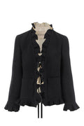 Valentino Ruffled Long-Sleeved Jacket