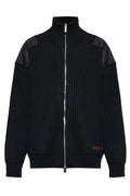 Dsquared2 Logo Patch Zipped Knit Cardigan
