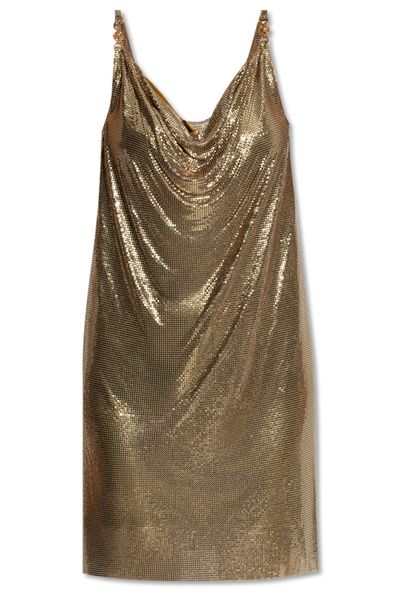 Versace Sequin Embellished Strappy Mini Dress