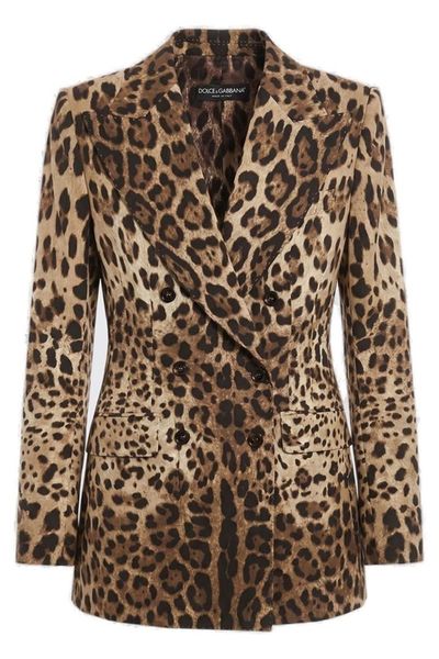 Dolce & Gabbana Leopard Printed Jacket