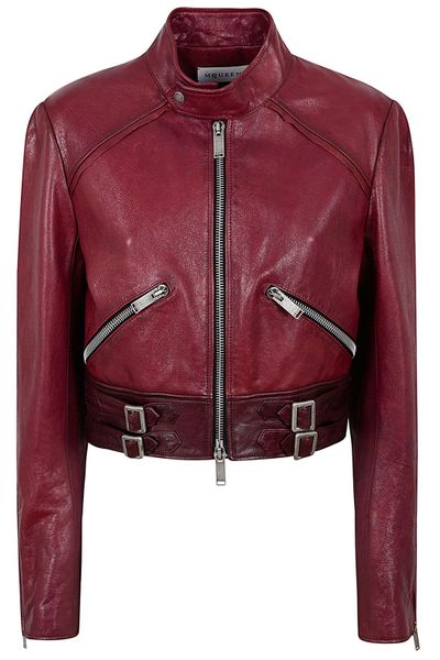 Alexander McQueen Zip-Up Cropped Jacket