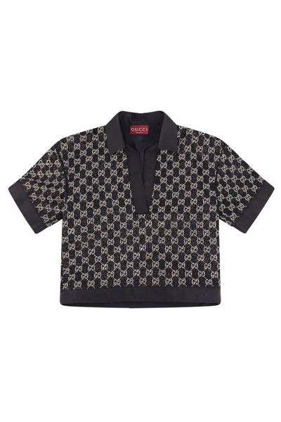 Gucci Tweed Lamé Top