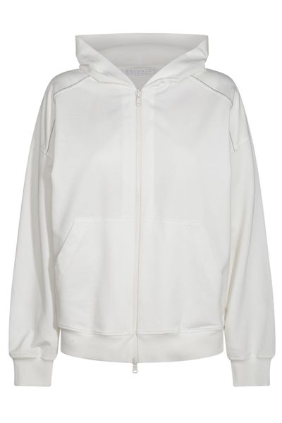 Brunello Cucinelli Monili-Embellished Zipped Hoodie