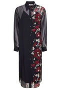 Khaite Floral Printed Shirt Dresses