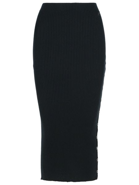 Courrèges Logo Embroidered Knitted Skirt