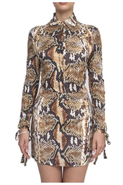 Roberto Cavalli Print Shirt Bodysuit