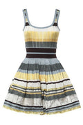Alaïa Striped Knitted Mini Dress