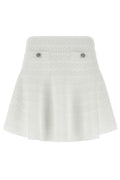Self-Portrait Pointelle Knit Mini Skirt