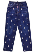 Dsquared2 High-Waisted Embellished Jeans
