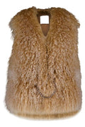 Givenchy Fur Sleeveless Jacket