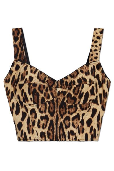 Dolce & Gabbana Leopard Printed Top
