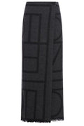 Totême Monogram Fringed Midi Skirt