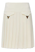 Versace Pleated Mid-Rise Skirt