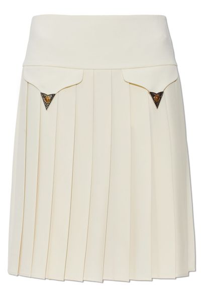 Versace Pleated Mid-Rise Skirt