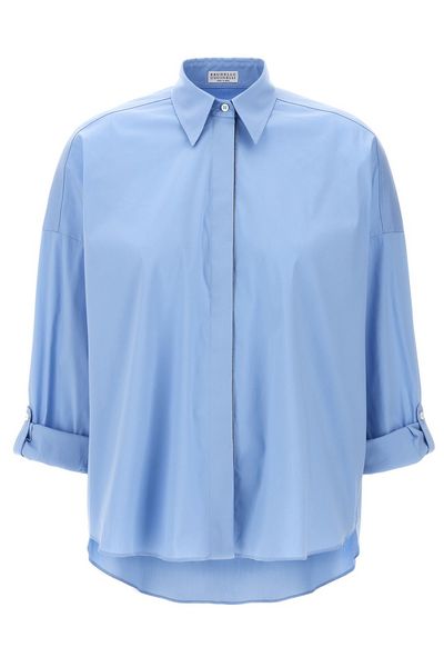 Brunello Cucinelli Curved Hem Shirt