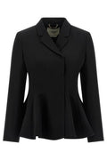 Fendi Double-Breasted Peplum Detail Jacket