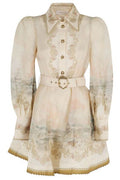 Zimmermann Rebellion Marine Mini Dress