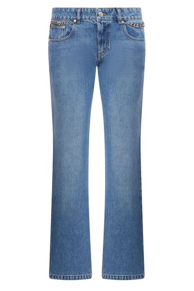 Stella McCartney Low-Rise Logo Patch Jeans