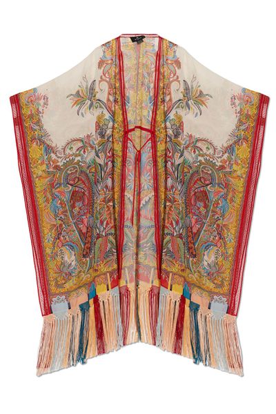 Etro Paisley Printed Fringed Dress