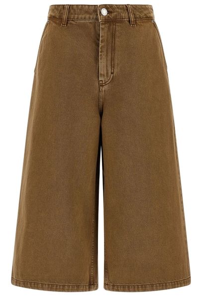AMI Long Denim Bermuda Shorts