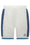 Casablanca Logo Patch Crochet Shorts
