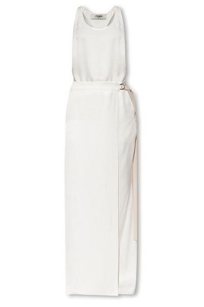 Fendi Sleeveless Satin Jumpsuit