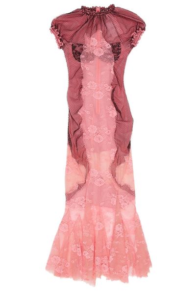 The Attico Lace Midi Dress