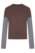 Miu Miu Long-Sleeved Layered T-Shirt