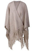 Max Mara Bacini Fringed Knit Cape