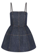 Fendi FF Motif Denim Mini Dress