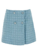 Versace High-Waist Tweed Mini Skirt