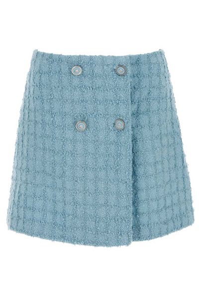 Versace High-Waist Tweed Mini Skirt