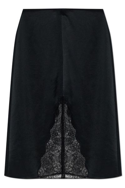 Anine Bing Malou Lace-Panel Skirt