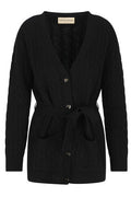 Valentino Belted Button-Up Cardigan
