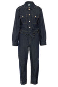 Liu Jo Belted Denim Jumpsuit