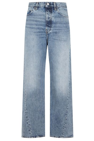 Totême Logo Patch Straight Leg Jeans