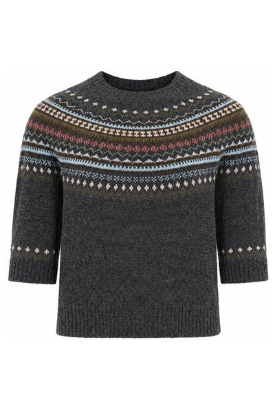 Weekend Max Mara Fair Isle Knitted Sweater