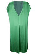Dries Van Noten V-Neck Satin Dress