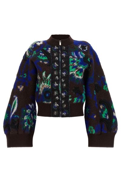 Sacai Floral Zipped Jacket