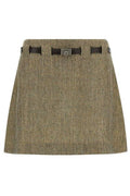Ferragamo Gancini Belted Mini Skirt