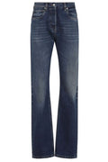 Prada Low-Rise Tapered-Leg Jeans