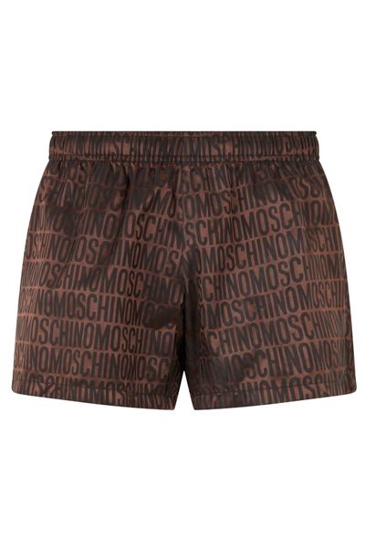 Moschino Logo Print Elastic-Waist Shorts