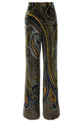Etro Paisley Straight-Leg Pants