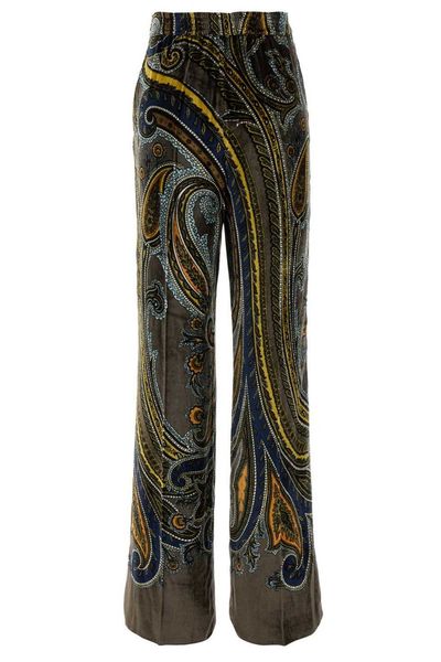 Etro Paisley Straight-Leg Pants