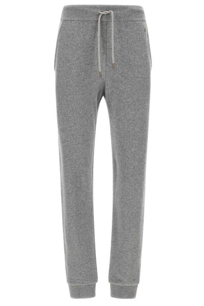 Balmain Logo Plaque Drawstring Trousers
