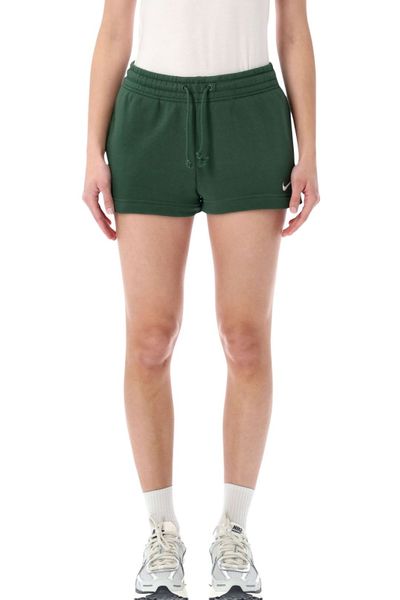Nike Logo Embroidered Mid-Rise Shorts