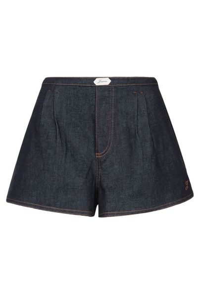 Jacquemus Logo Detailed Denim Shorts