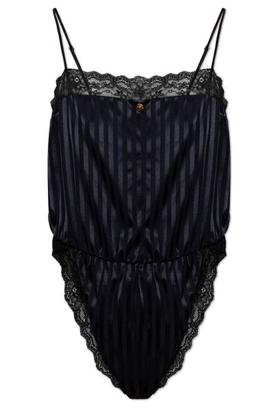 Versace Lace Trim Bodysuit